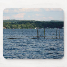 Boat Pier  - Chautauqua Lake Mouse Pad