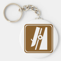 Boat Ramp Highway Sign Keychains