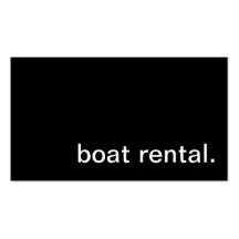 Boat Rental Business Card