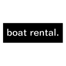 Boat Rental Business Card