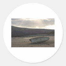 Boat Round Sticker