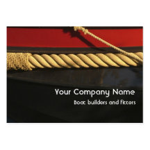 Boat supplies industry business card