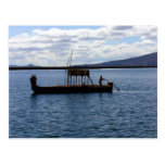 boat titicaca postcards
