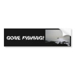 boat x2, GONE FISHING! Bumper Sticker