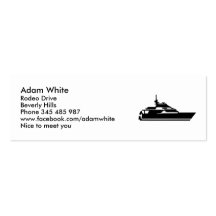 Boat - yacht business card templates