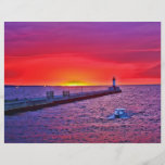 Boating at Sunrise Full Color Flyer