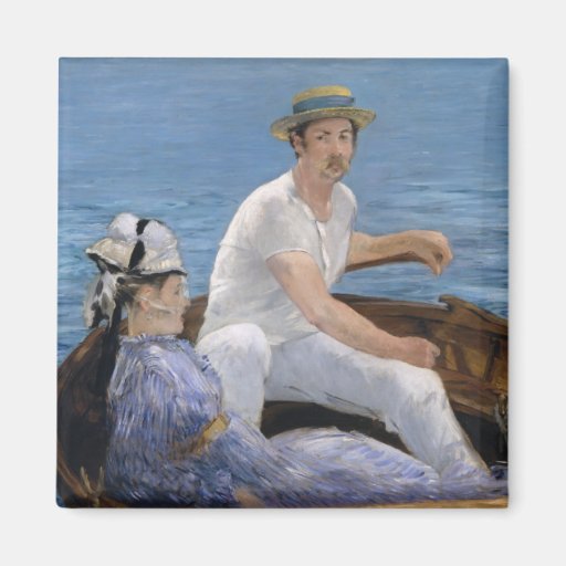 Boating - Édouard Manet Refrigerator Magnet