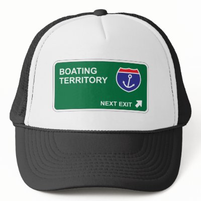 Boating Next Exit Mesh Hat by whatitis