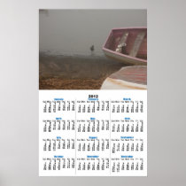 Boats and a bird 2012 calendar poster