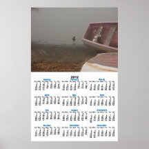 Boats and a bird 2012 calendar poster