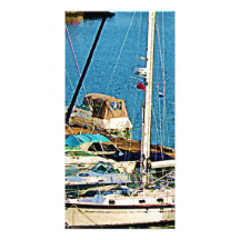Boats at King's Wharf, Bermuda Photo Card Template