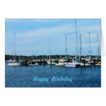 Boats at Newport RI Card