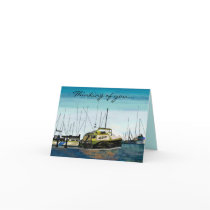 Boats at the Harbour Cards