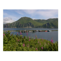 Boats at the spit in Dutch Harbour, Alaska Post Cards