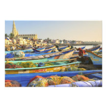 Boats being readied for fishing, The Church of