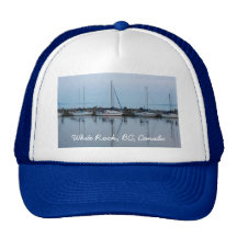 boats by the beach mesh hats