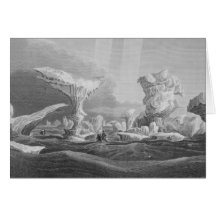 Boats in a Swell Amongst Ice, August 24, 1826, fro Greeting Cards
