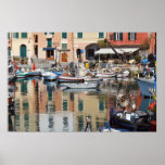 boats in Camogli, Italy Poster