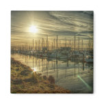 Boats in the Harbor 2 Magnet