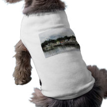 Boats on a Cloudy Day Essex CT Dog T-shirt