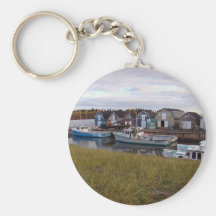 Boats on Prince Edward Island Key Chain