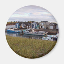 Boats on Prince Edward Island Refrigerator Magnet