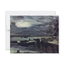 Boats On The River Stour Deadham Church In The Bac Custom Invite