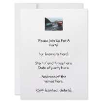 Boats. Watermouth, Devon, UK. Custom Invitations