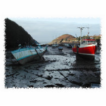 Boats. Watermouth, Devon, UK. Photo Cut Outs