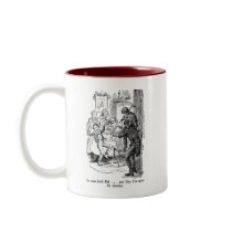 Bob and Tiny Tim (with text) Mug