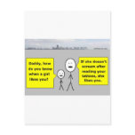 Bobby and Daddy - romantic advice postcards
