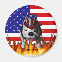 Bobo Show's his patriotism Fridge Magnet
