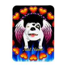 Bobo the Devil Dog does Angel Flexible Magnet