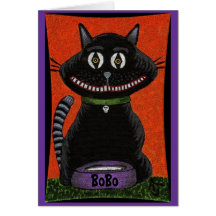 BoBo The Halloween Cat - greeting card (2)
