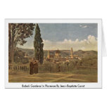 Boboli Gardens In Florence By Jean-Baptiste Corot Greeting Card