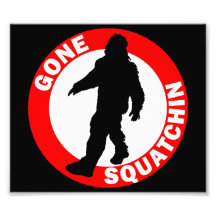 Bobo's GONE SQUATCHIN Photo Art