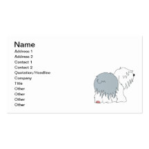 Bobtail Sheepdog Business Card Templates
