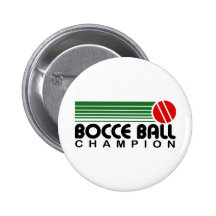 Bocce Ball Champion Buttons
