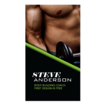 BODY BUILDING COACH BUSINESS CARD