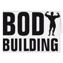 body building grußkarte