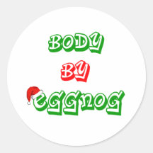 Body by eggnog sticker