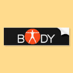 Body Madness Fitness Vitruvian Man Bumper Sticker bumper stickers