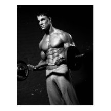 Bodybuilder Postcard #2
