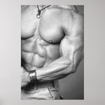 Bodybuilder Torso Poster