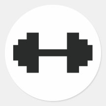 bodybuilding dump bells stickers
