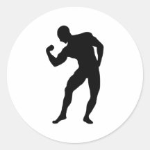 Bodybuilding gym sticker