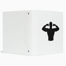 Bodybuilding muscles 3 ring binder