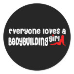 Bodybuilding Round Sticker