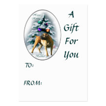 Boerboel Christmas Gift Name Tags Business Card Template