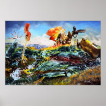 BOGOMIL'S FANTASY LANDSCAPE POSTER